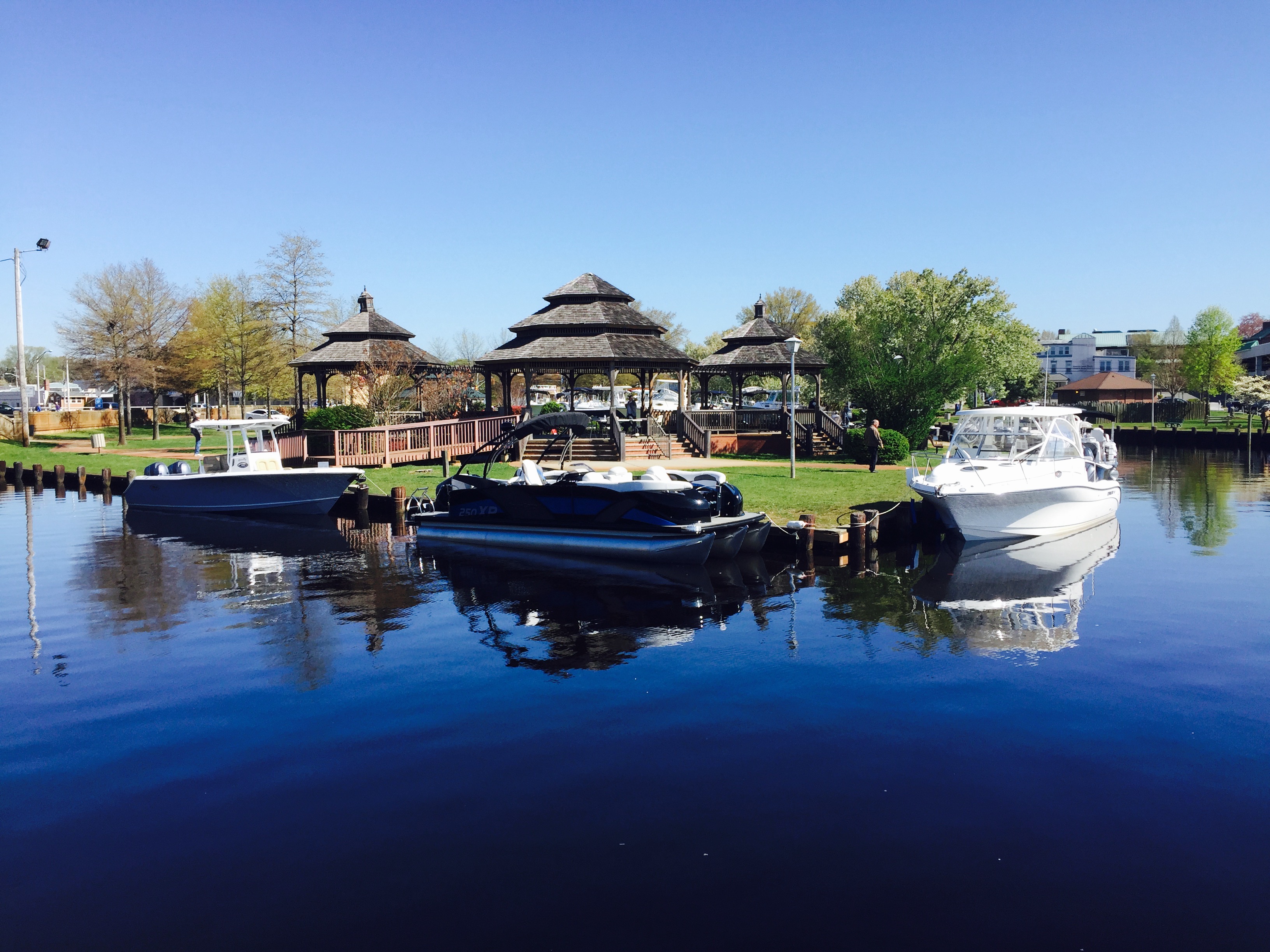 Good angle shot of the spring 2015 huddy park boat show