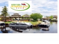 Updated Huddy boat show logo and header