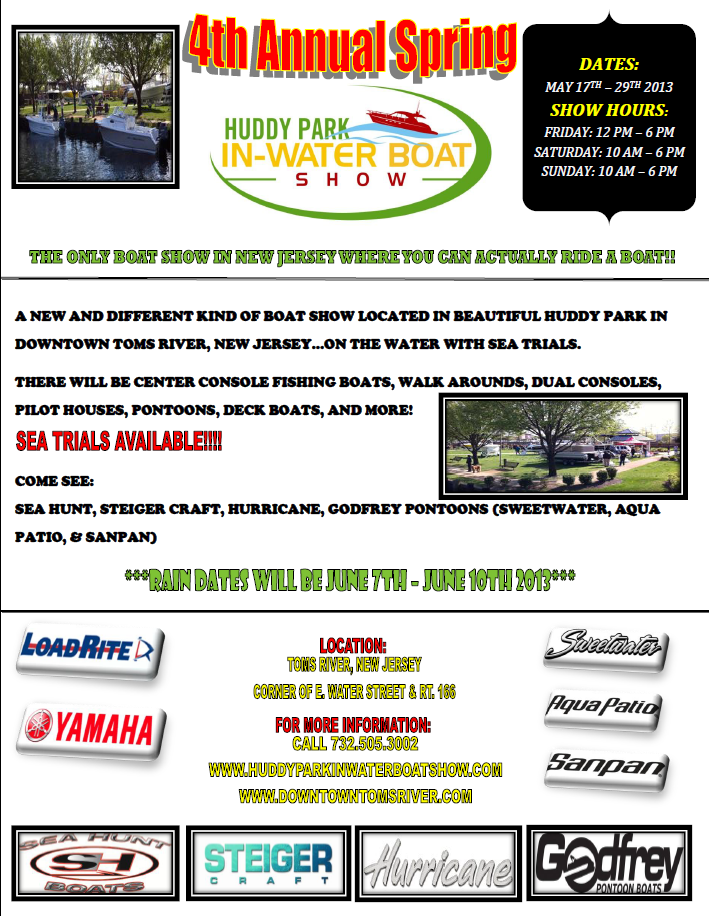 Click for Huddy Park Boat Show Information!